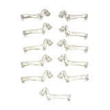 11 glass art deco knife holder/rest