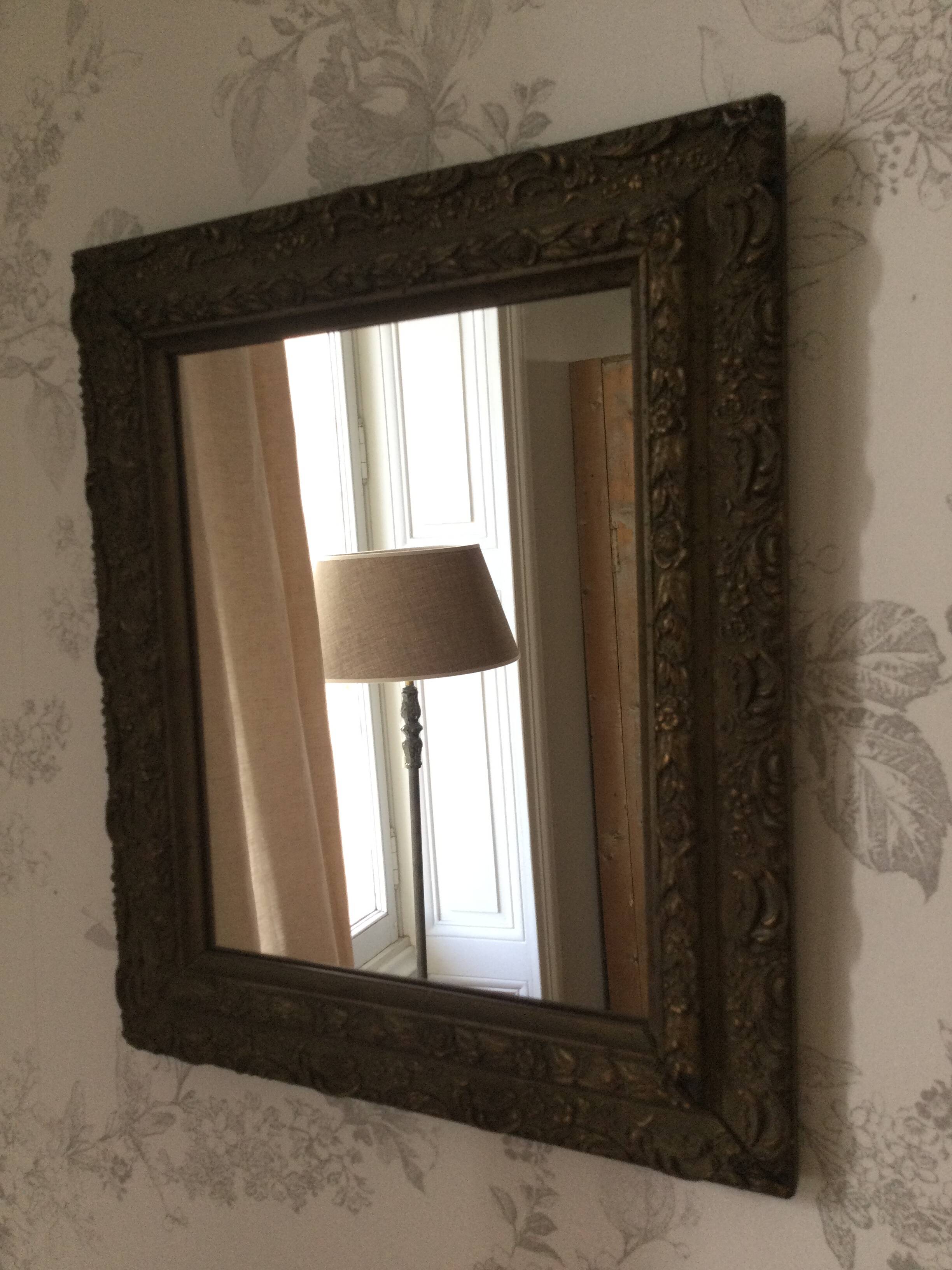 Antique gold mirror