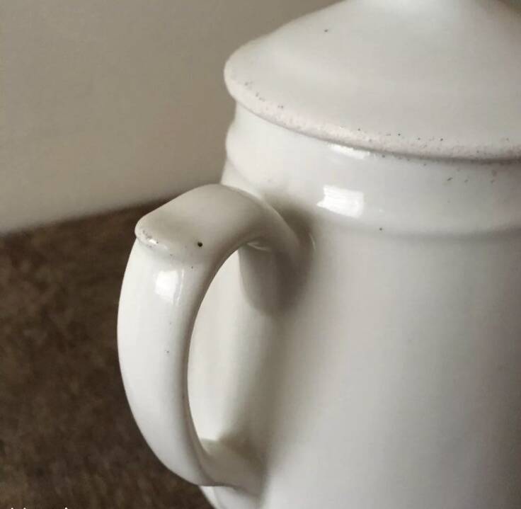 Antique Grigny porcelain pitcher