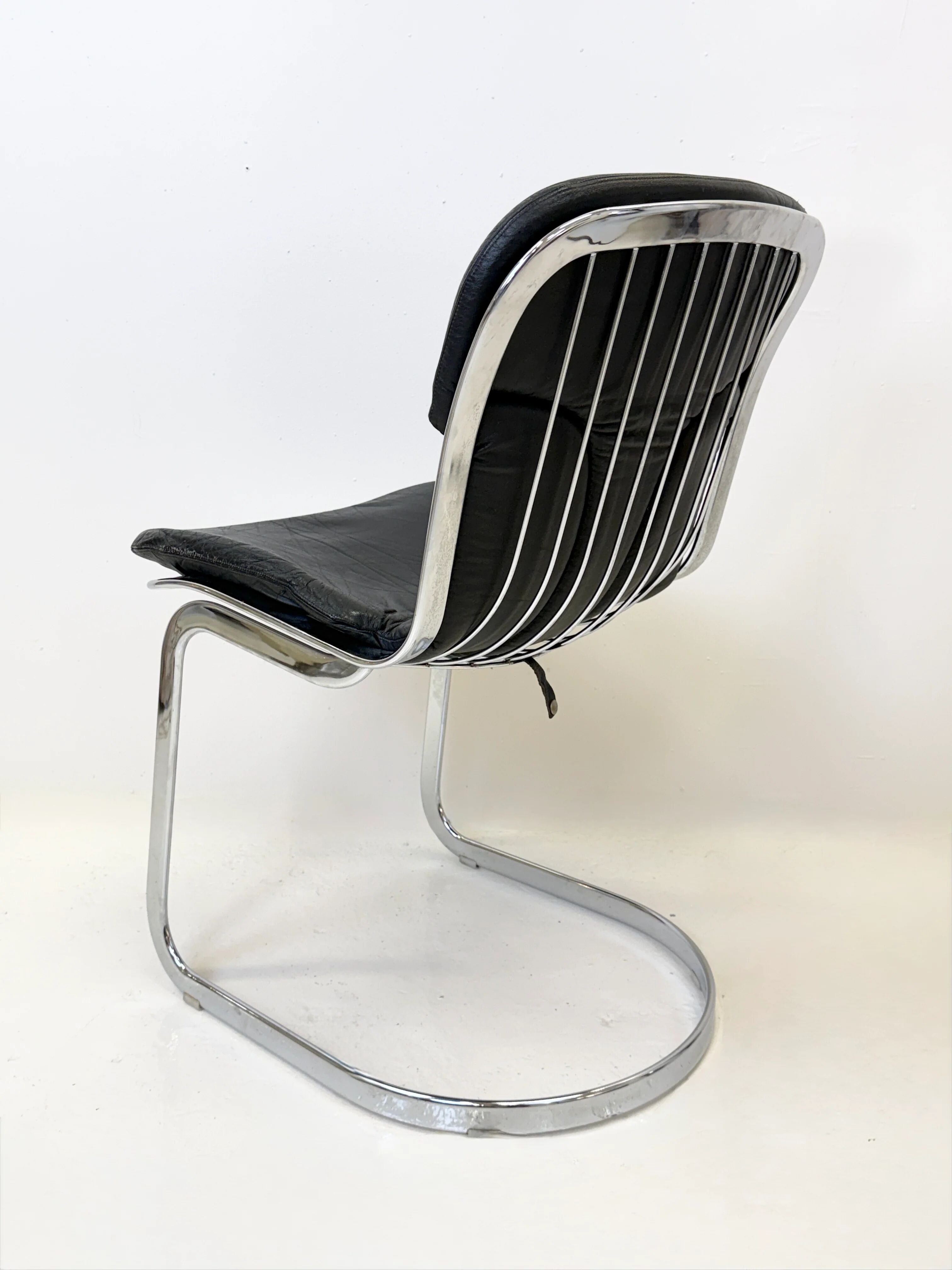 Set of 4 chairs by Willy Rizzo, 1970s