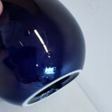 Small Table lamp in dark blue ceramic, made by Søholm ceramics Denmark.