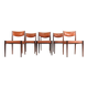Set of 6 rosewood dining chairs 'Cellemuiden'