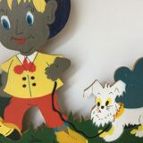 Child wall hooks - Mr. walking his small dog