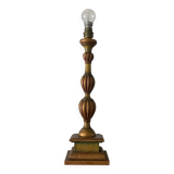 Vintage carved wooden lamp base – Baroque / Italian style