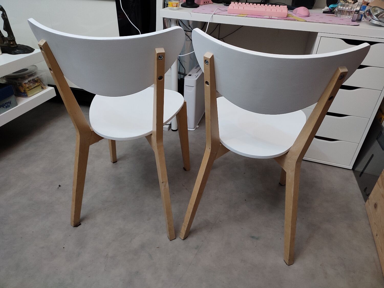 2 Ikea nordmyra chairs