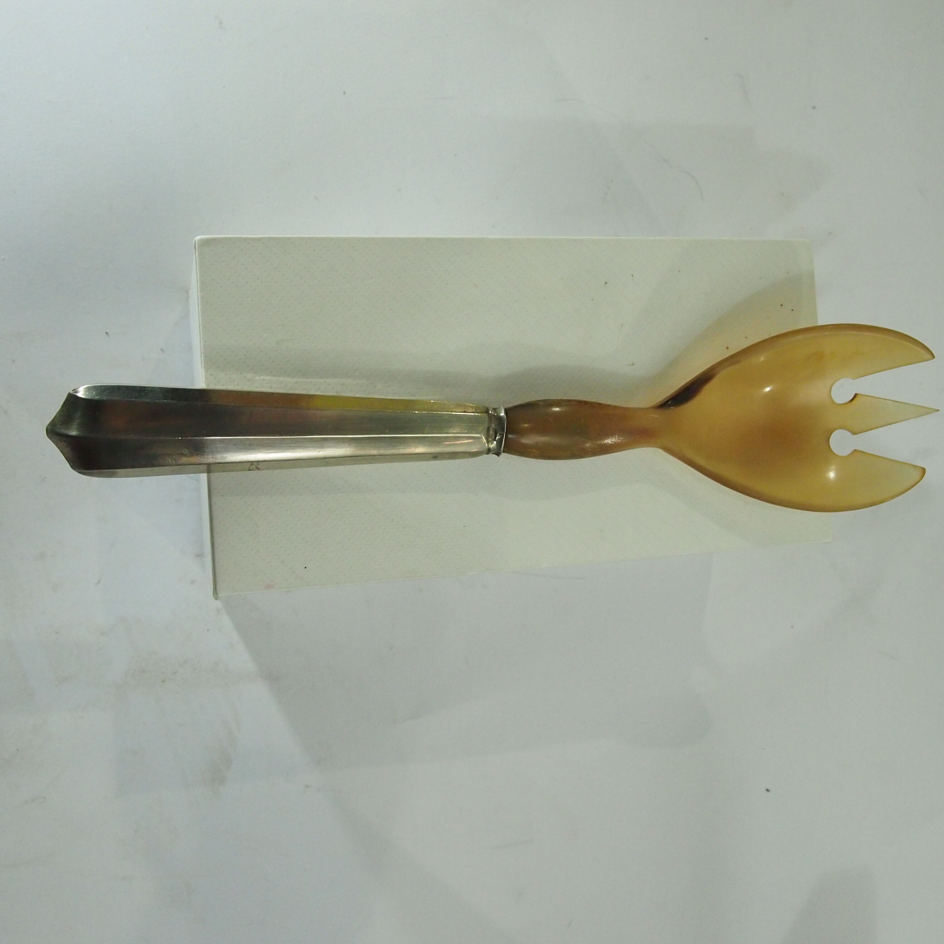 Bone and metal filled salad servers