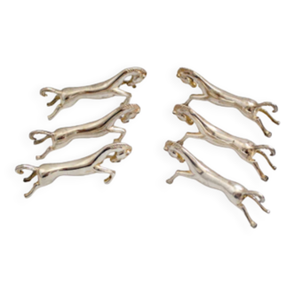 6 horse knife rests