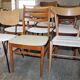 Lot of 9 retaped vintage chairs