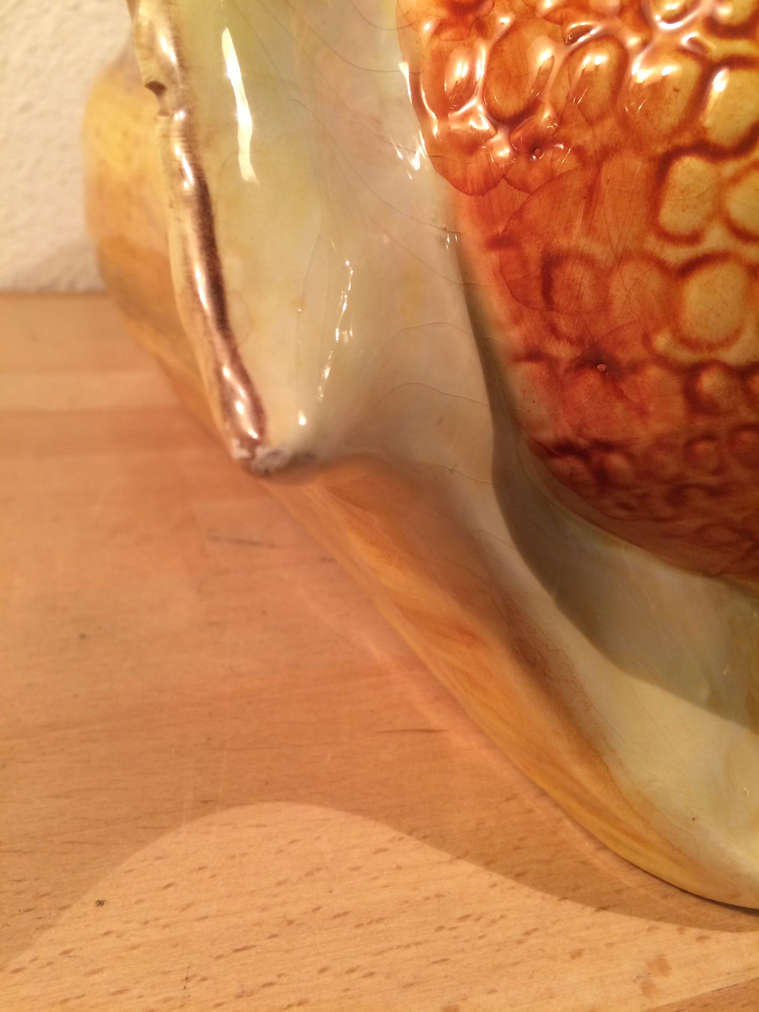 Soup cob of ceramic corn slurry vintage