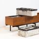 Vintage extra large teak planter