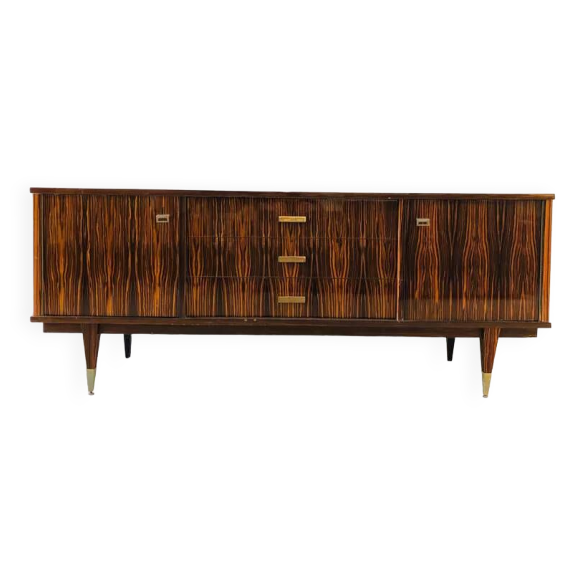 Vintage Macassar ebony sideboard 1970
