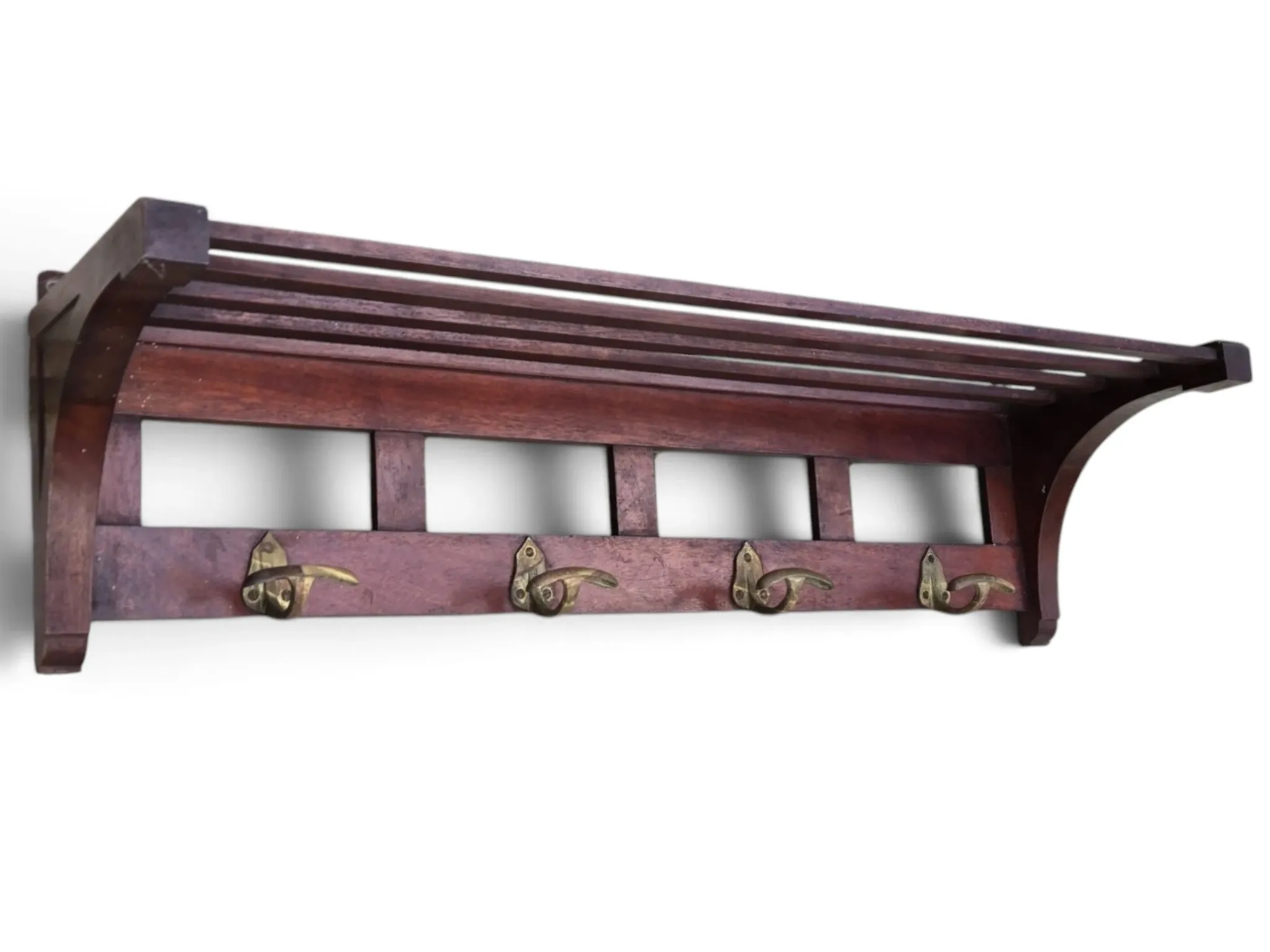 Entrance hall, mahogany coat rack