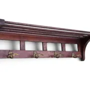 Entrance hall, mahogany coat rack