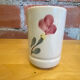 Old Service Juice Jug + 6 White Ceramic Glasses with Flower Wine Decor
