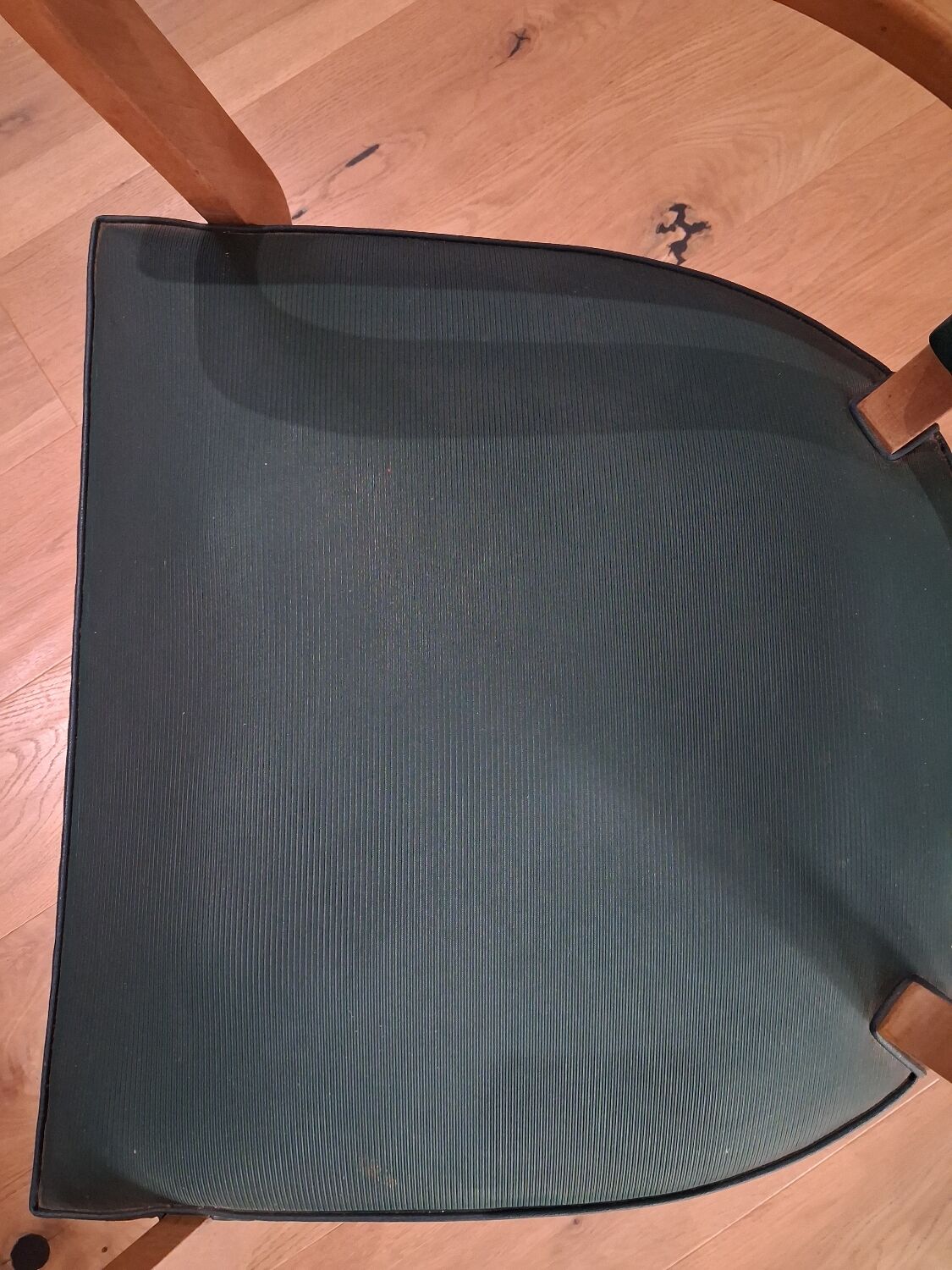 Pair of green bridge chairs