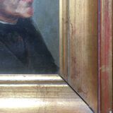 Painting Portrait of a 19th century by Frédéric Girot - frame