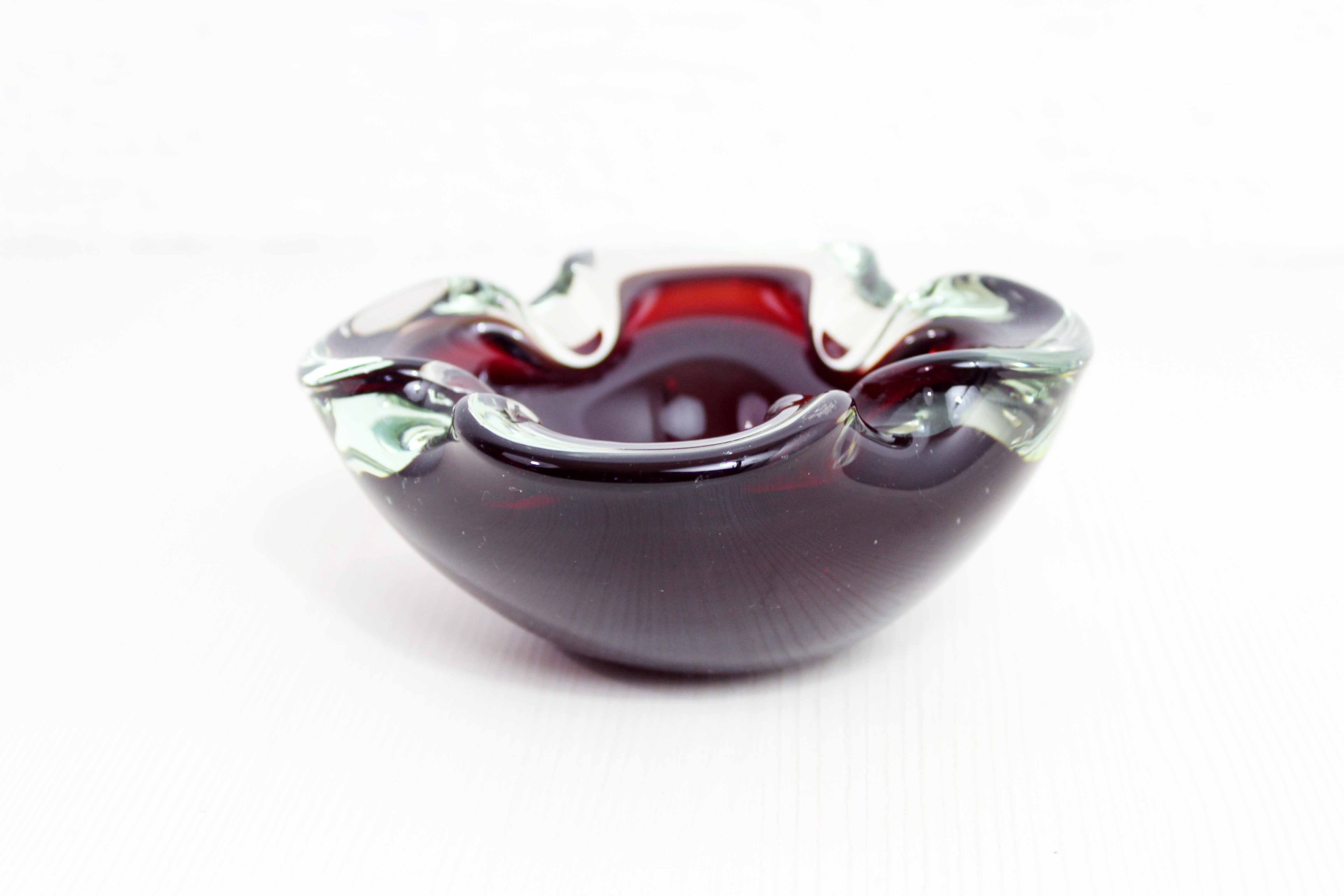 Murano glass ashtray