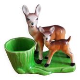 Vallauris zoomorphic doe and fawn plant pot