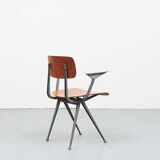 Chaise Friso Kramer Result accoudoirs chêne gris anthracite