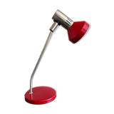 Lampe de bureau rétro en métal rouge