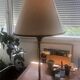 Lampe en bronze décor palmier Maison Bagués années 1970 en TBE