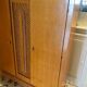 Wood cabinet and rattan 60s
