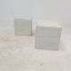 Set of 2 italian marble pedestals or side tables, 1980's