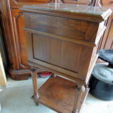 Old marble flat nightstand bedside