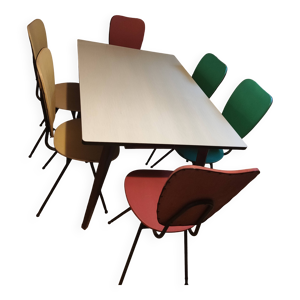 Table formica et chaises