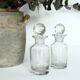 Lot de 2 flacons bouchons biseautés