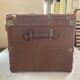 TRAVEL TRUNK RECTANGLE DEBUT XXE WOOD BROWN LEATHER SHEATH