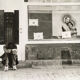 Original photo, 90s. architecture couple graphics
