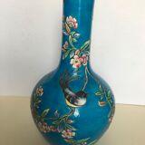 Longwy enamel vase