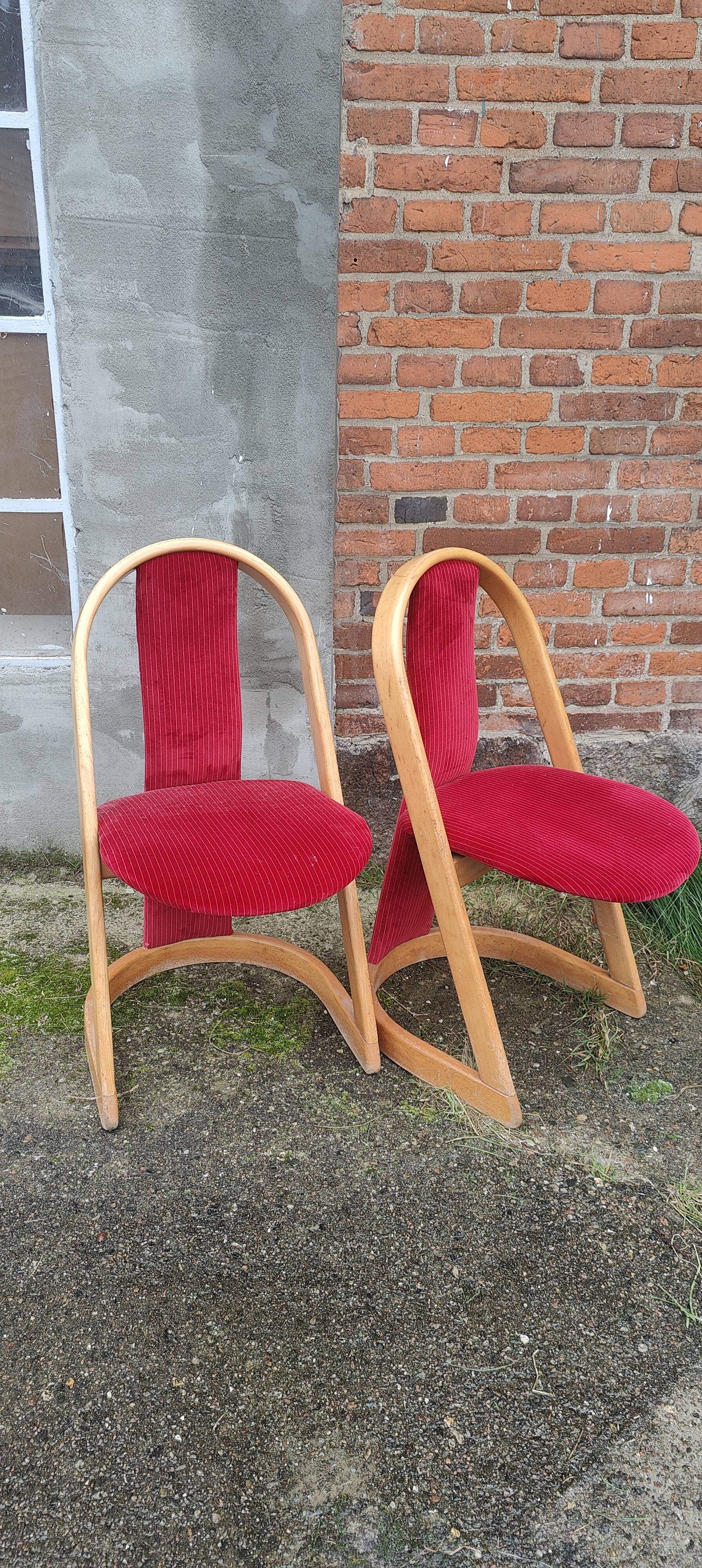 a set of two chair by an unknown designer