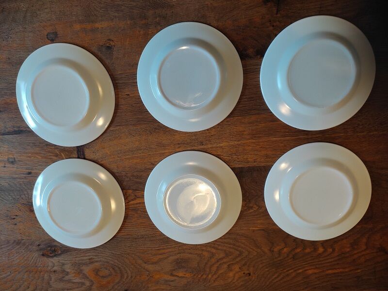 Dessert plates type Arcopal Blue Decor Rivanel