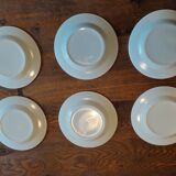 Dessert plates type Arcopal Blue Decor Rivanel