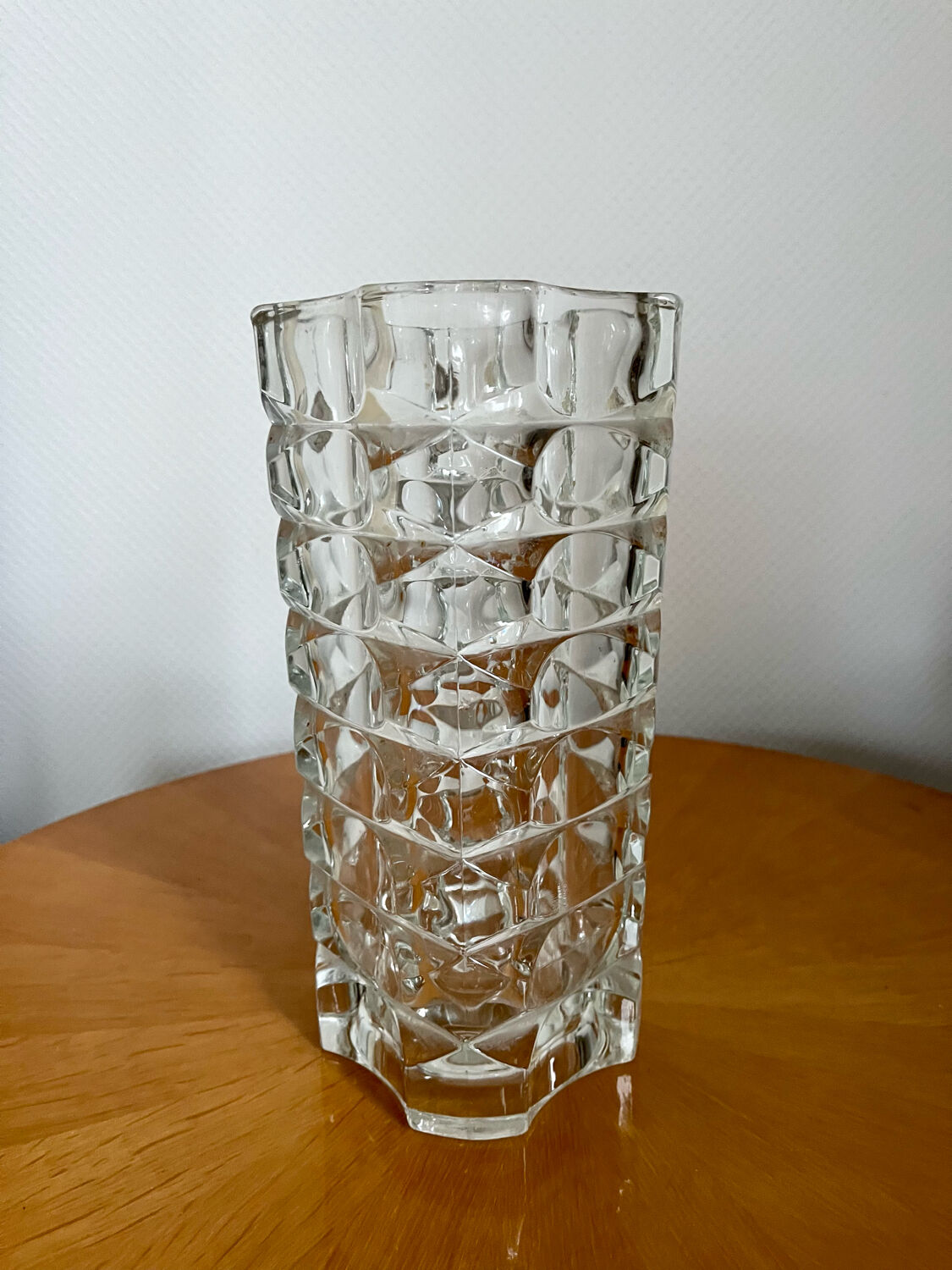 Glass crystal vase 1950