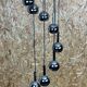 60s 70s Wortmann & Filz cascade lamp ceiling light chrome space age