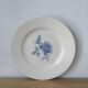 Round serving dish Digoin Sarreguemines Blue roses