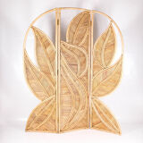 Double-sided rattan screen