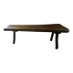 Banc, table basse en chêne massif, vers 1950