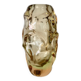 Vintage Czech Glass Vase by Jan Beranek for Skrdlovice, 1960s