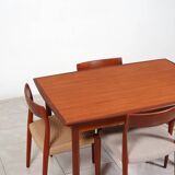 Extendable teak dining table by Wiesner & Hager, Austria