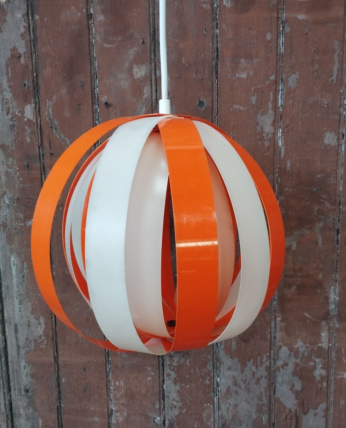 Moon pendant light vintage 1970 plexiglass