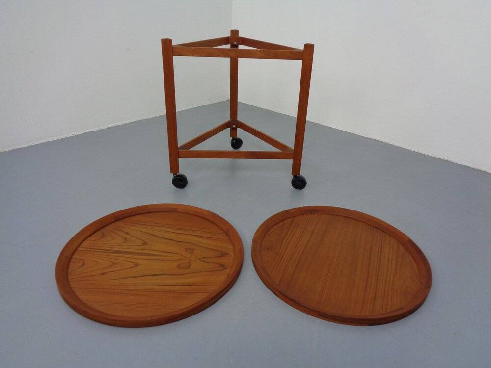 Serving trolley in teak from Sika Møbler, 1960s