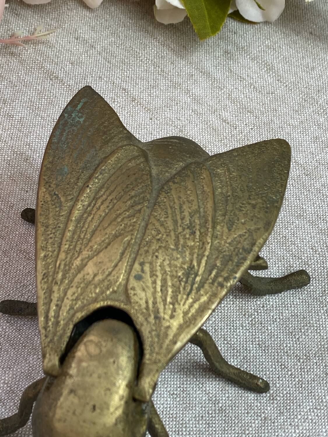 Brass fly ashtray