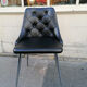 Office chair skaï and chrome, 1970