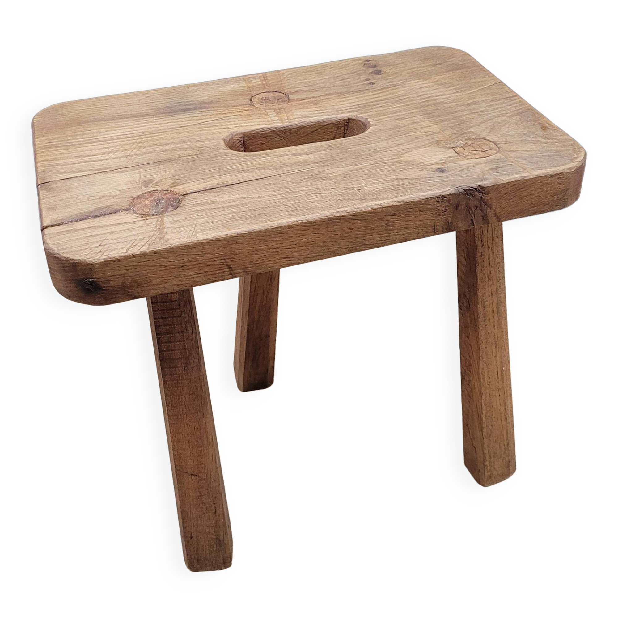 Threeod stool rectangle handle
