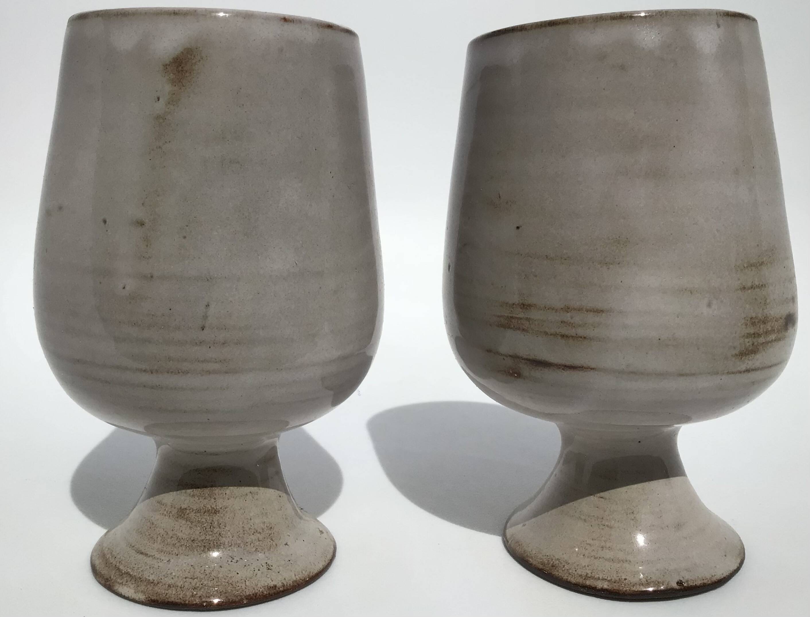 2 Mazagrans signed Gérard Hofmann 50s/60s