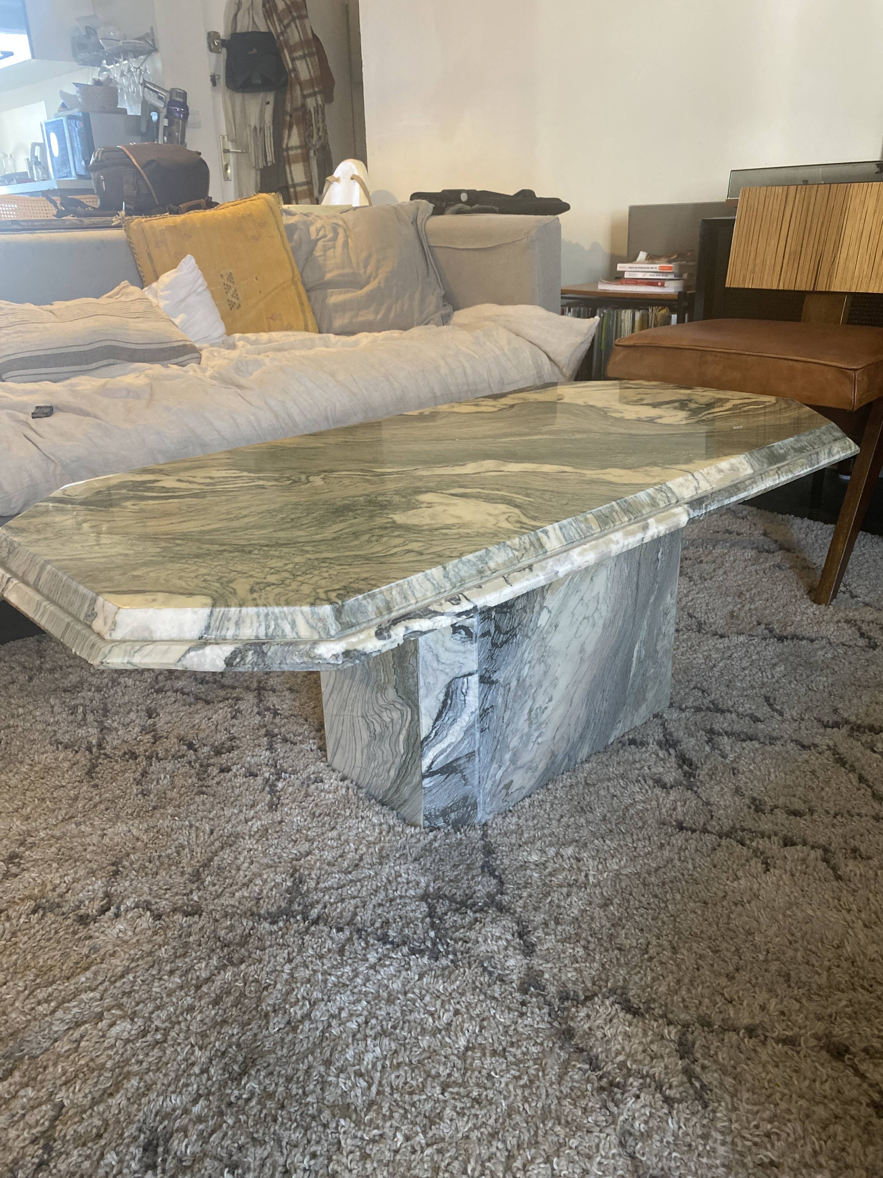 Marble coffee table
